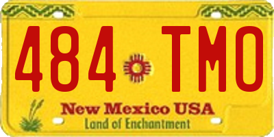NM license plate 484TMO