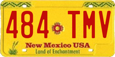 NM license plate 484TMV
