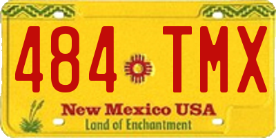 NM license plate 484TMX