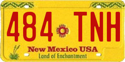 NM license plate 484TNH