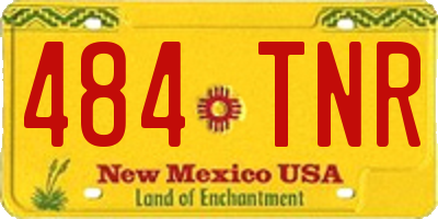 NM license plate 484TNR