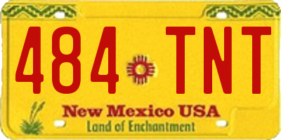 NM license plate 484TNT