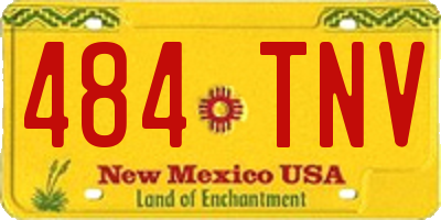 NM license plate 484TNV