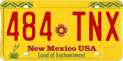 NM license plate 484TNX