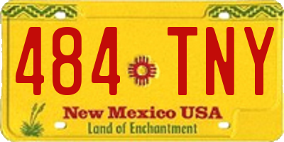 NM license plate 484TNY