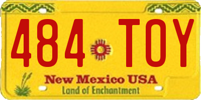 NM license plate 484TOY