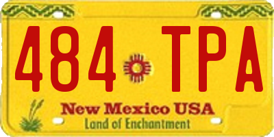 NM license plate 484TPA