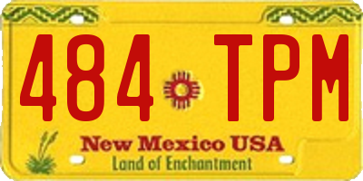 NM license plate 484TPM