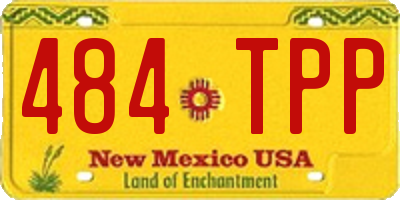 NM license plate 484TPP