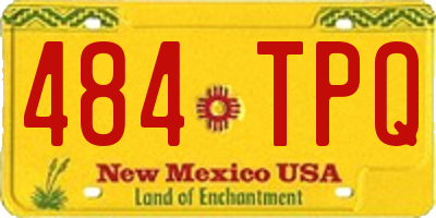NM license plate 484TPQ