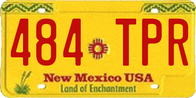 NM license plate 484TPR