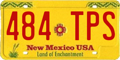 NM license plate 484TPS