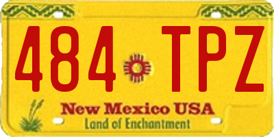 NM license plate 484TPZ