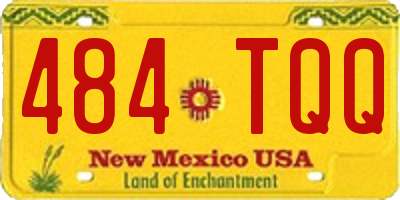 NM license plate 484TQQ
