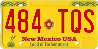 NM license plate 484TQS