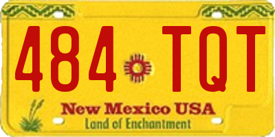 NM license plate 484TQT