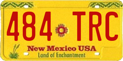 NM license plate 484TRC