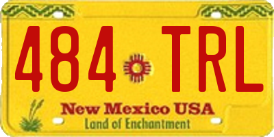 NM license plate 484TRL