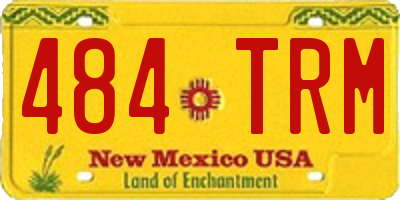 NM license plate 484TRM