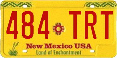 NM license plate 484TRT