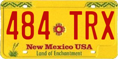 NM license plate 484TRX