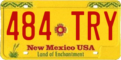 NM license plate 484TRY