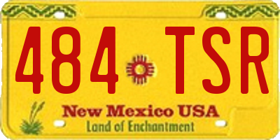 NM license plate 484TSR