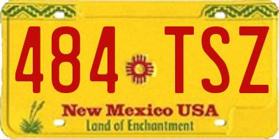 NM license plate 484TSZ