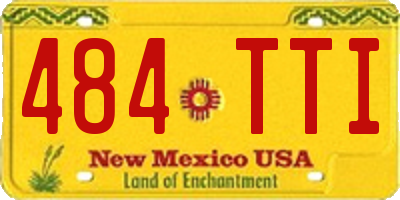 NM license plate 484TTI