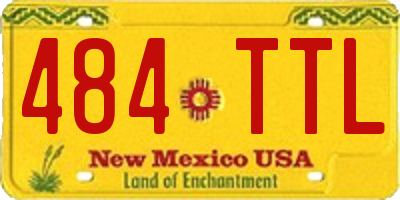NM license plate 484TTL