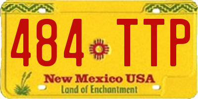NM license plate 484TTP