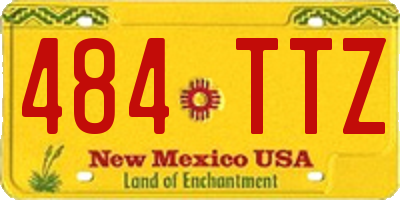 NM license plate 484TTZ