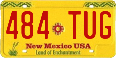 NM license plate 484TUG
