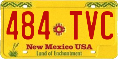 NM license plate 484TVC
