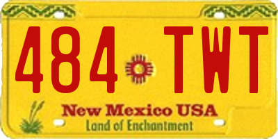 NM license plate 484TWT