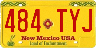 NM license plate 484TYJ