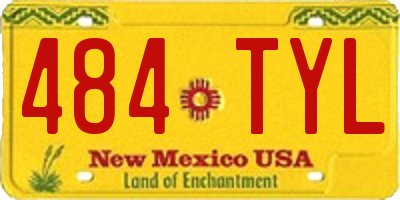NM license plate 484TYL