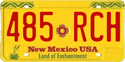 NM license plate 485RCH