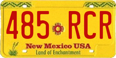 NM license plate 485RCR