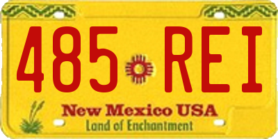 NM license plate 485REI