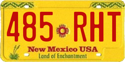 NM license plate 485RHT