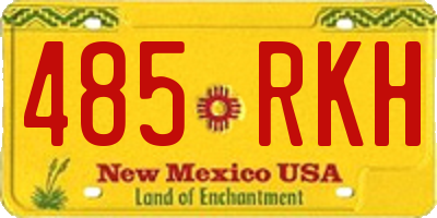 NM license plate 485RKH