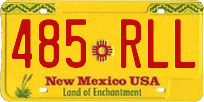 NM license plate 485RLL