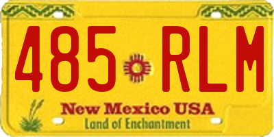 NM license plate 485RLM