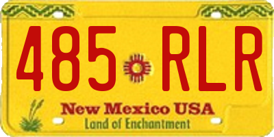 NM license plate 485RLR