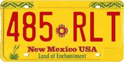 NM license plate 485RLT