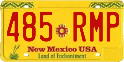 NM license plate 485RMP