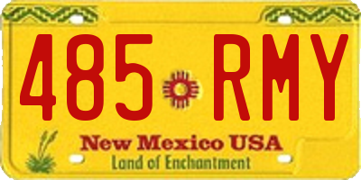 NM license plate 485RMY