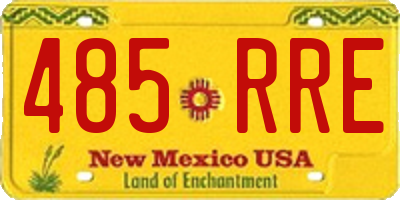 NM license plate 485RRE