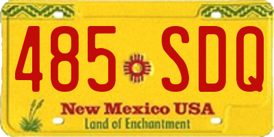 NM license plate 485SDQ